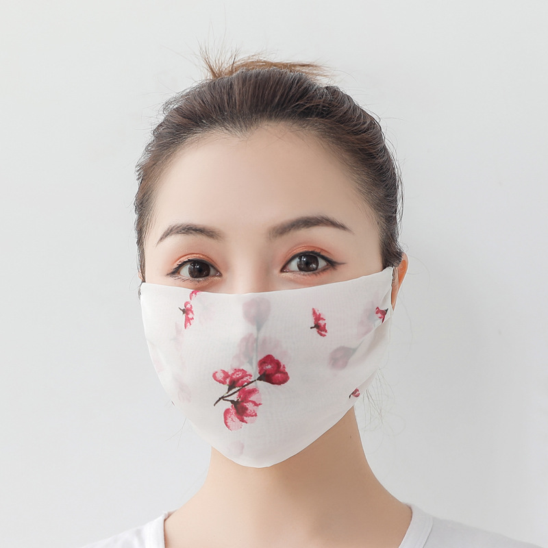 印花遮阳户外骑行口罩防雾霾骑车开车防晒口罩防尘透气可清洗kz006