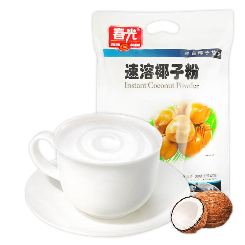 海南特产 春光速溶椰子粉340g 速溶椰奶椰汁粉-阿里巴巴