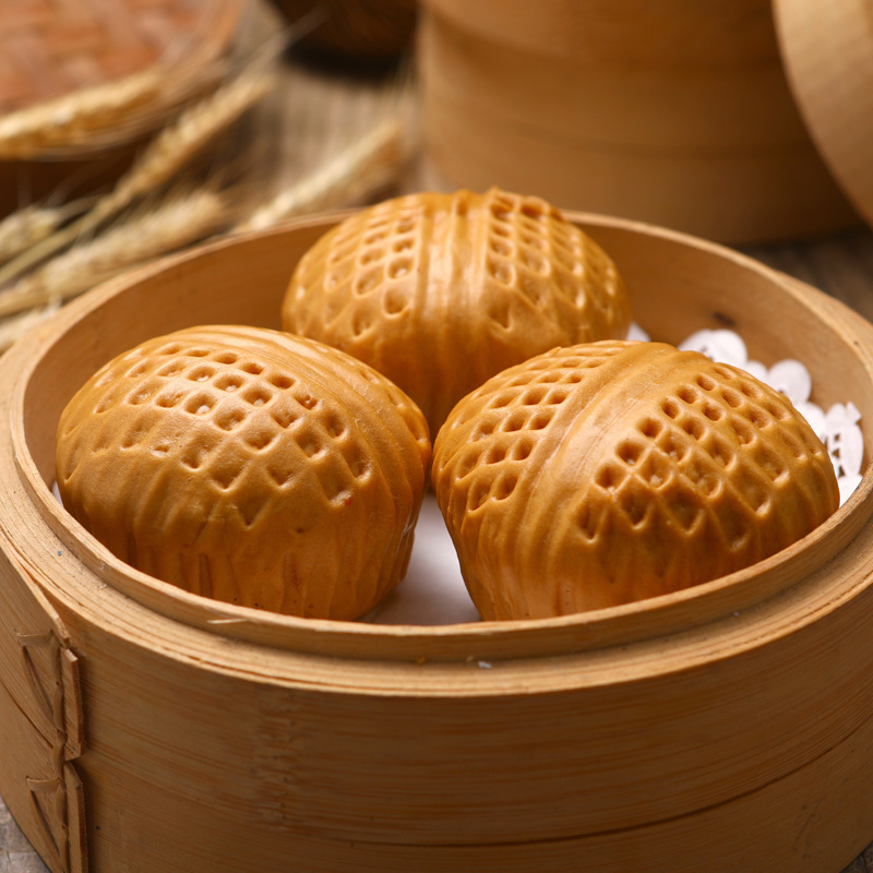 面圣核桃包12个一袋家用营养早餐广式茶点包子方便速食速冻半成品