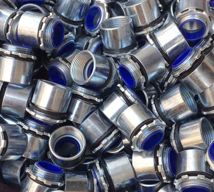 锌合金桥架接头 桥架管接头 内外螺纹接头 镀锌钢电缆桥架接头