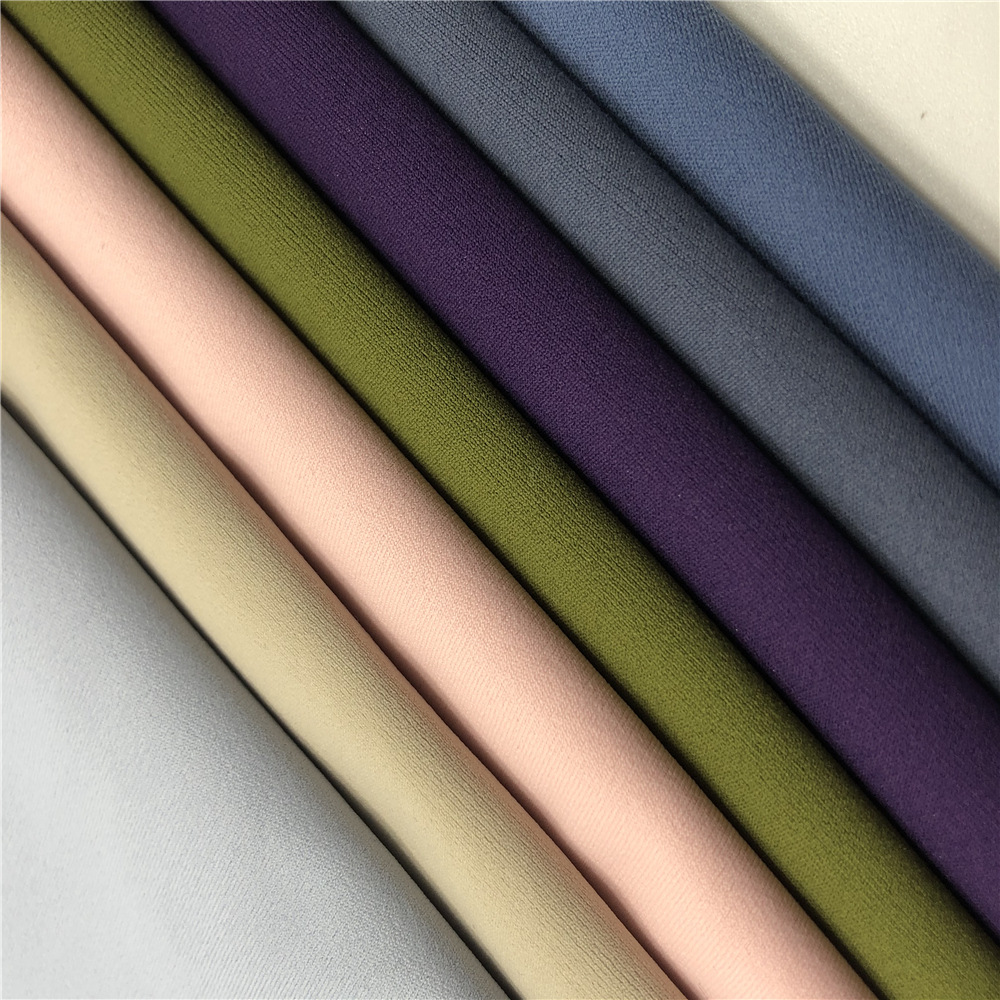 专业高端健身服面料 锦氨涤氨仿棉感 运动内衣套装面料