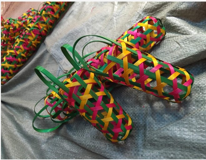 传统中秋猪笼仔猪仔饼笼 猪笼入水寓意竹猪笼中秋猪仔饼笼 可订织