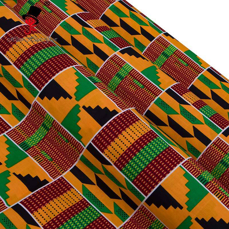 现货批发非洲蜡染棉质面料非洲服装布料亚马逊速卖通热卖