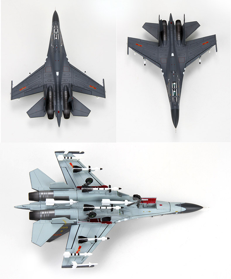 1:72歼11飞机模型摆件合金仿真军事战斗机军模苏27军事模型大阅兵