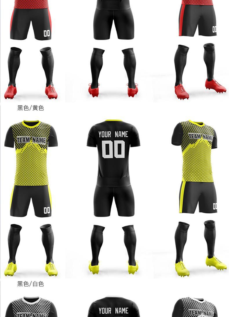 新款全身印花热升华定制球员版足球服速干排汗球衣运动球服厂定制