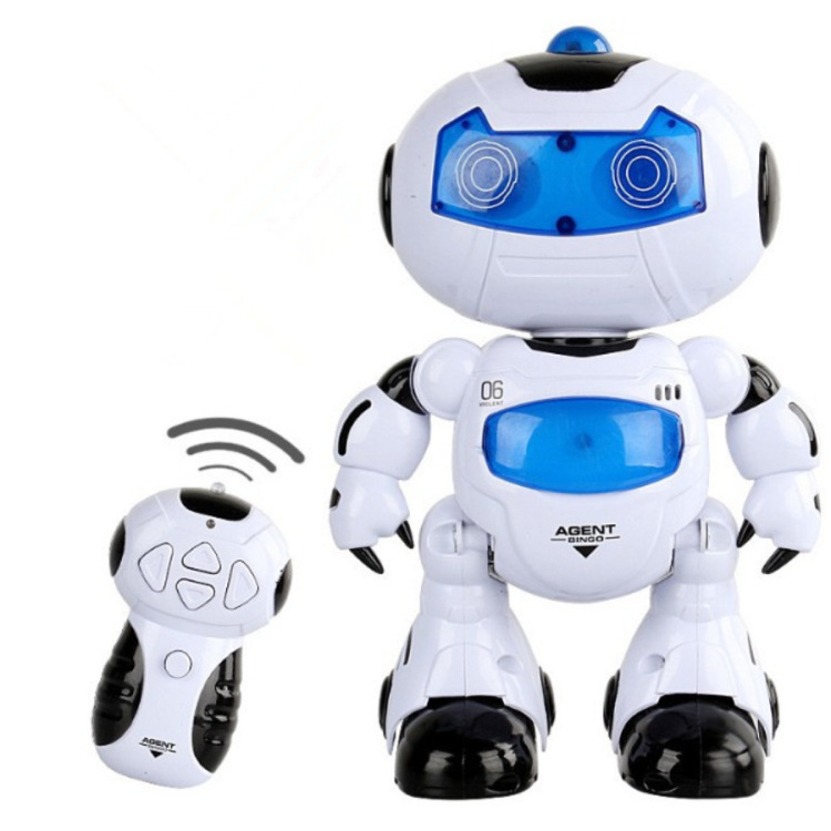 电动遥控智能机器人一键唱歌跳舞灯光音乐儿童益智男孩玩具模型