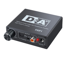 数字转模拟3.5mm音频转换器 光纤同轴数转模解码器HIFI音频音乐
