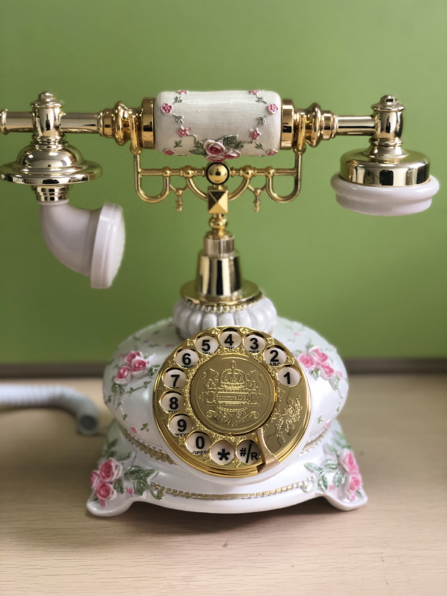 欧式转盘电话机复古田园风格座机电话机跨境电商电话机外贸仿古