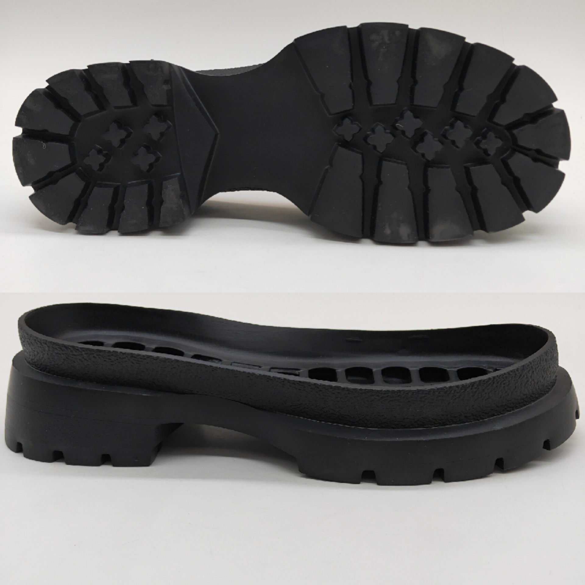 国足鞋材一次成型橡胶发泡鞋底ip轻便高弹大底