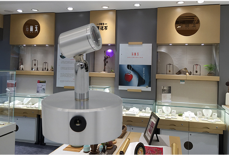 新款无线充电射灯展厅展柜超亮迷你可移动店铺led遥控小射灯批发