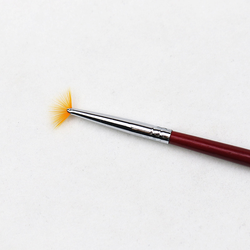 美甲工具扇形笔渐变刷 闪粉抖粉笔 彩绘渐变晕染笔 弧形小扇形笔