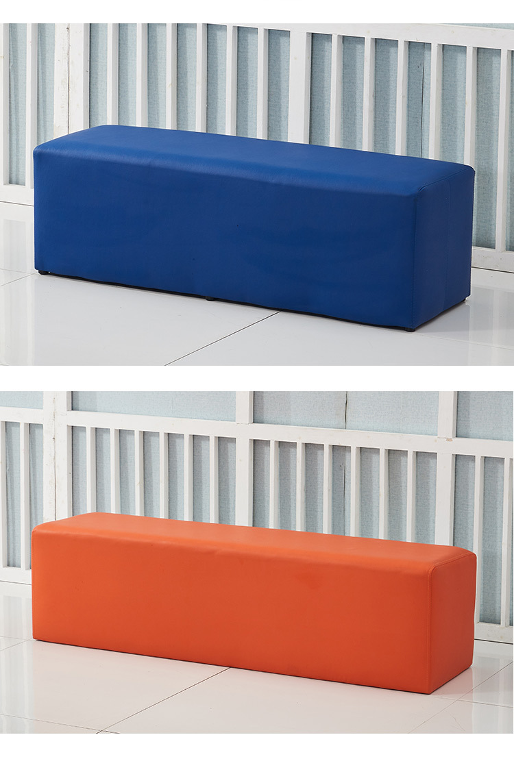 幼儿园软包凳子早教中心家长休息区靠墙沙发小儿推拿店儿童软包凳