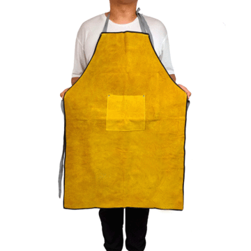 劳保电焊牛皮围裙焊工阻燃工作服焊接隔热加厚围裙批发电焊防护服