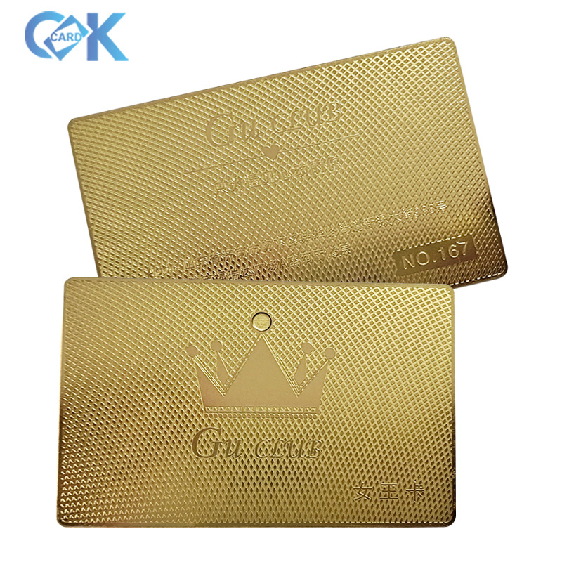 高档金属卡片制作 镀金镀银不锈钢名片会员卡vip卡 厂家制作