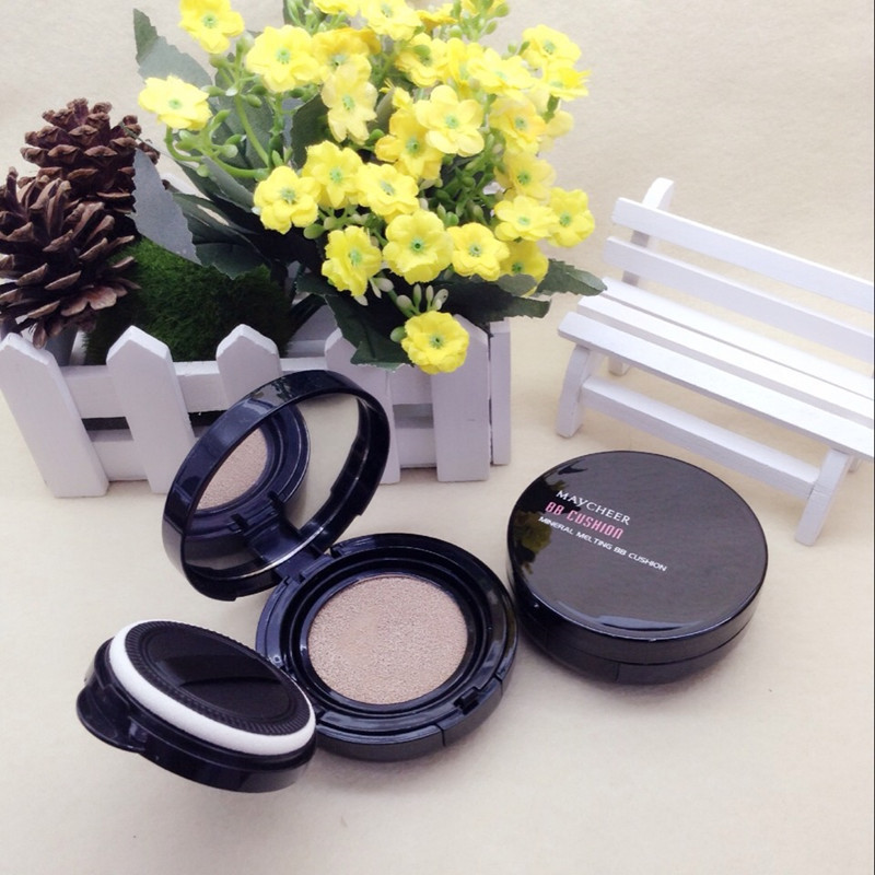 网红气垫美茜儿净透无瑕懒人气垫bb霜 粉底遮瑕隔离带替换装 554