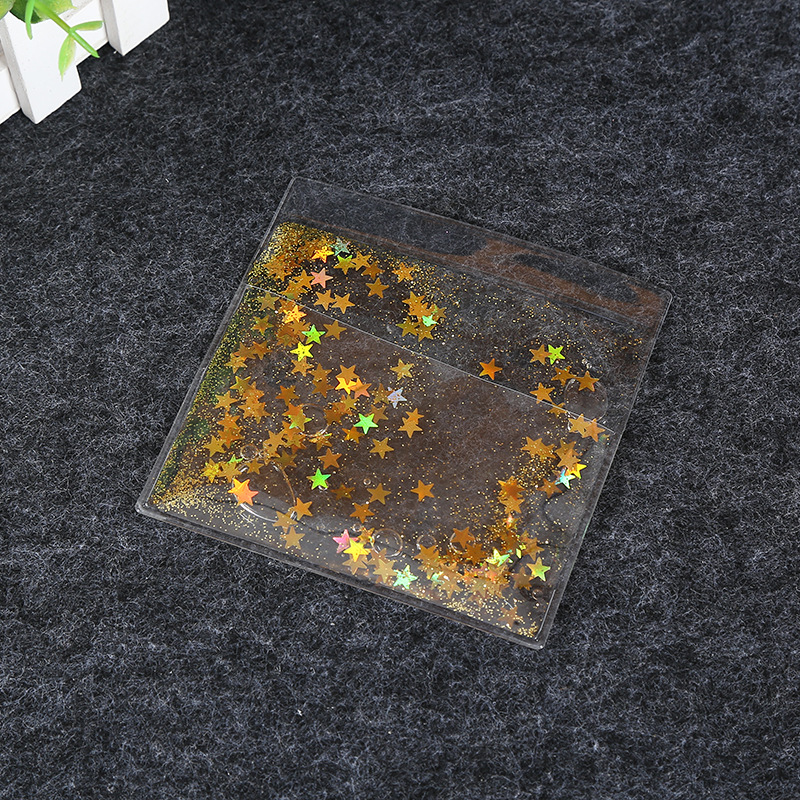 厂家批发定做透明pvc包装袋 入油亮片书皮 液体流沙书套定制-阿里巴巴