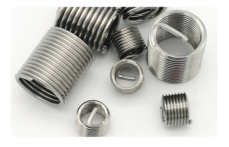 英美制304不锈钢螺套螺纹螺母修复保护套钢丝弹簧自攻螺纹牙套