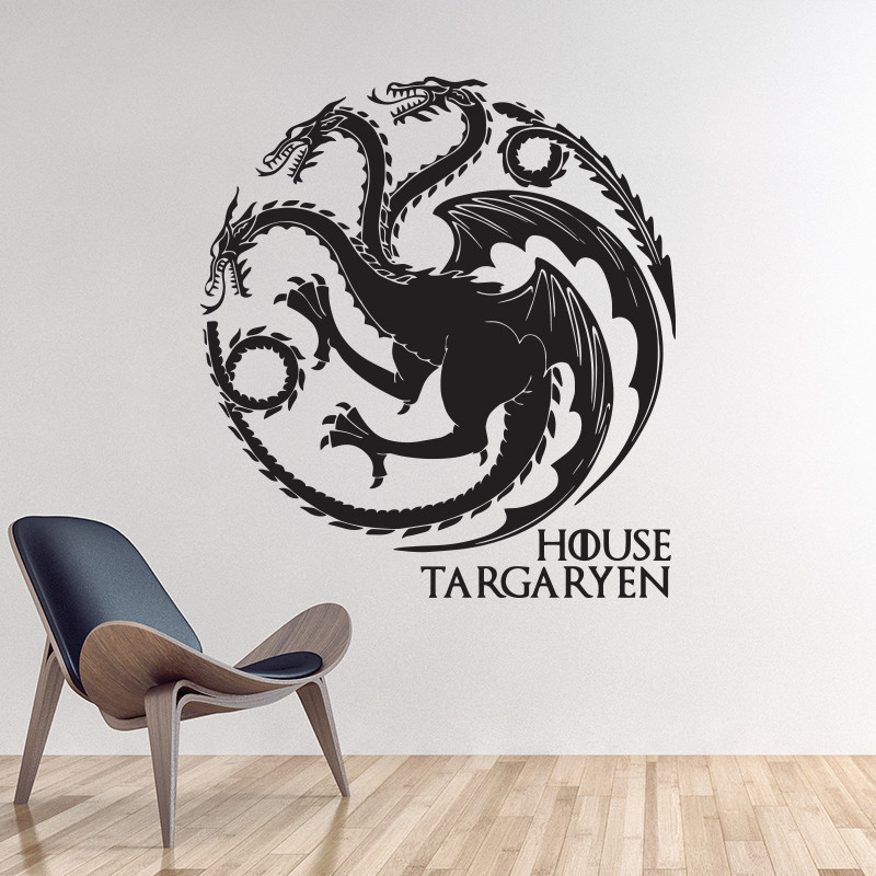 housetargaryen坦格利安家族族徽图案精雕墙贴