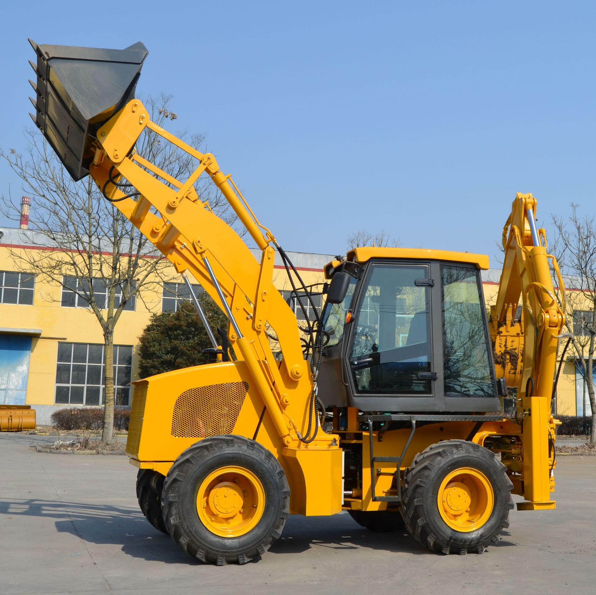 wz30-25两头忙挖掘装载机 多功能前铲后挖一体装载机 农用两头忙