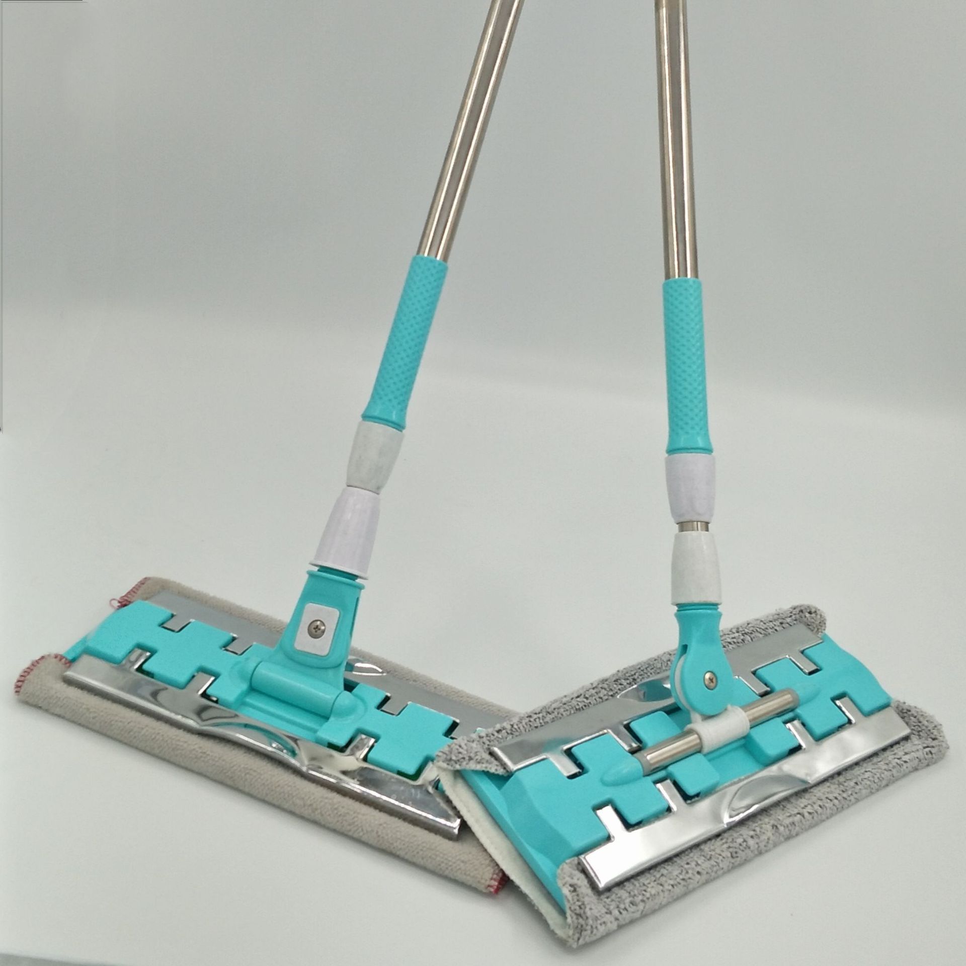 平板拖把干湿两用家用一拖净木地板除尘推夹布夹毛巾拖布懒人墩布