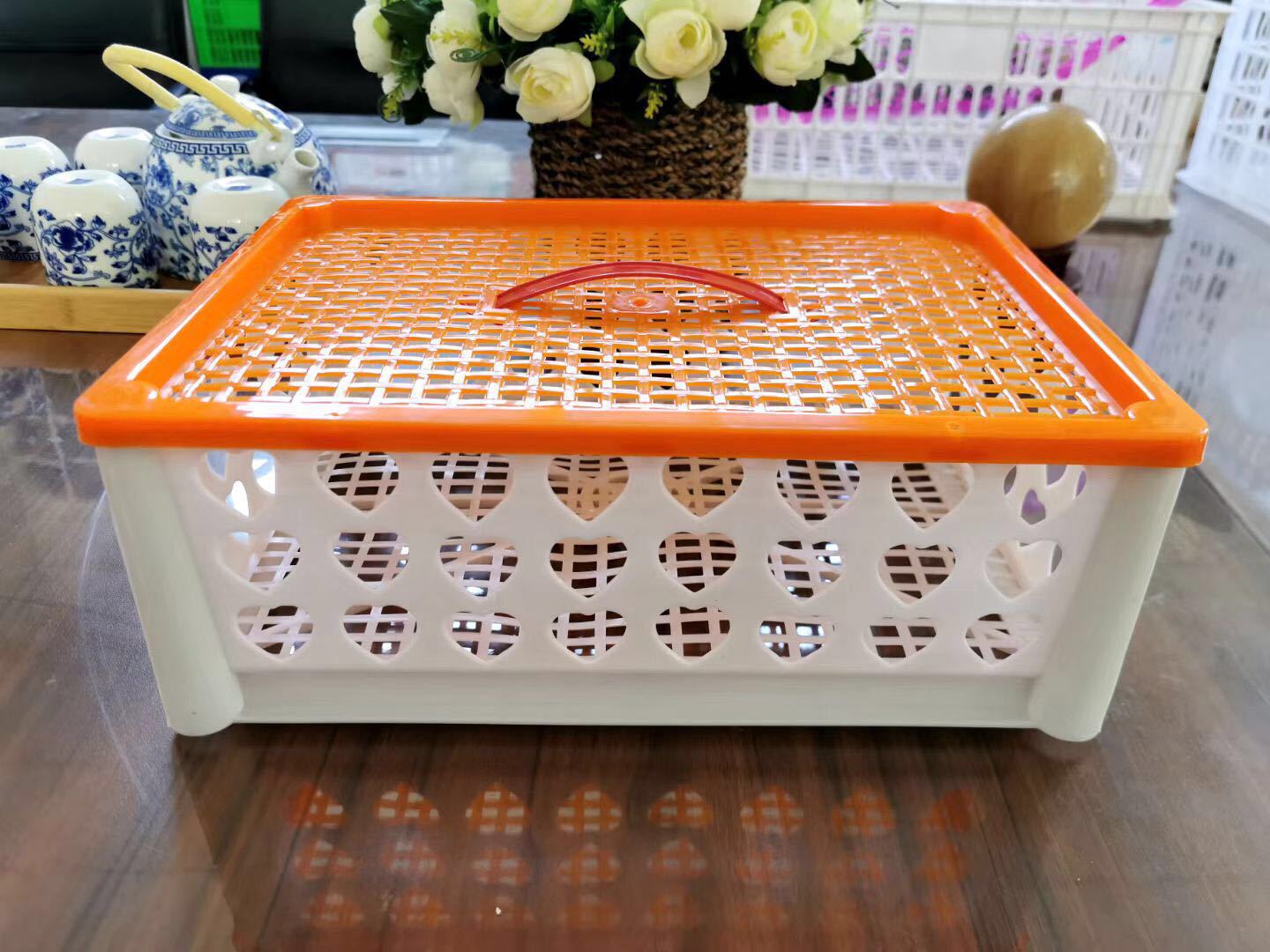 新款塑料高档精品水果包装筐 运输筐子 砂糖橘猕猴桃葡萄柚手提篮
