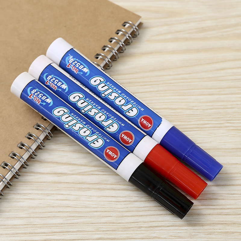 水性白板笔红蓝黑色可擦办公用品 易写易擦笔现货批发书写工具