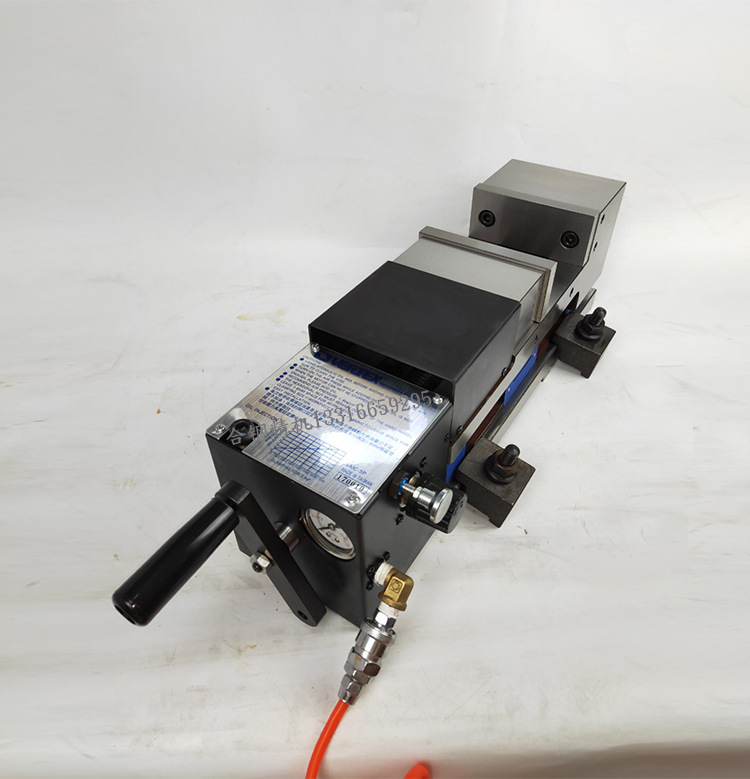 vertex台湾鹰牌气动角固虎钳8寸开口200空油压精密快速虎钳vmc-8p