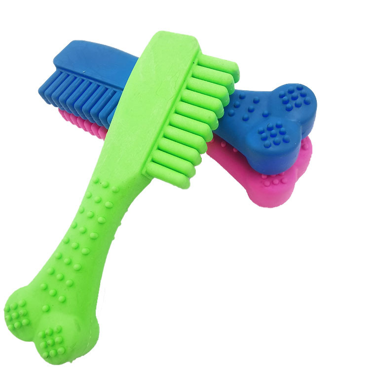 Factory Direct Supply Tpr Dog Interactive Comb Bite Molar Pet Toy Tooth Soft Rubber Toy Wholesale