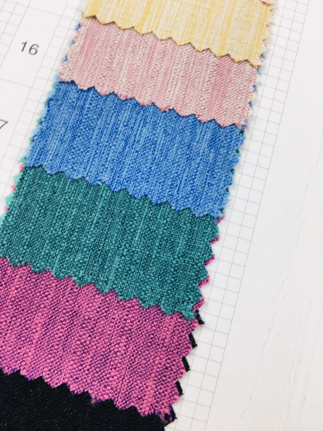 现货双色竹节仿麻面料 梭织不透仿麻竹节麻布料 外套套装时装面料