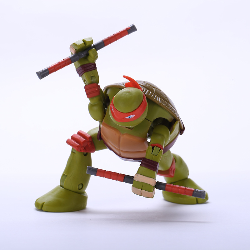 2款忍者神龟儿童玩具忍者龟可调节关节人偶玩偶模型手办现货批发