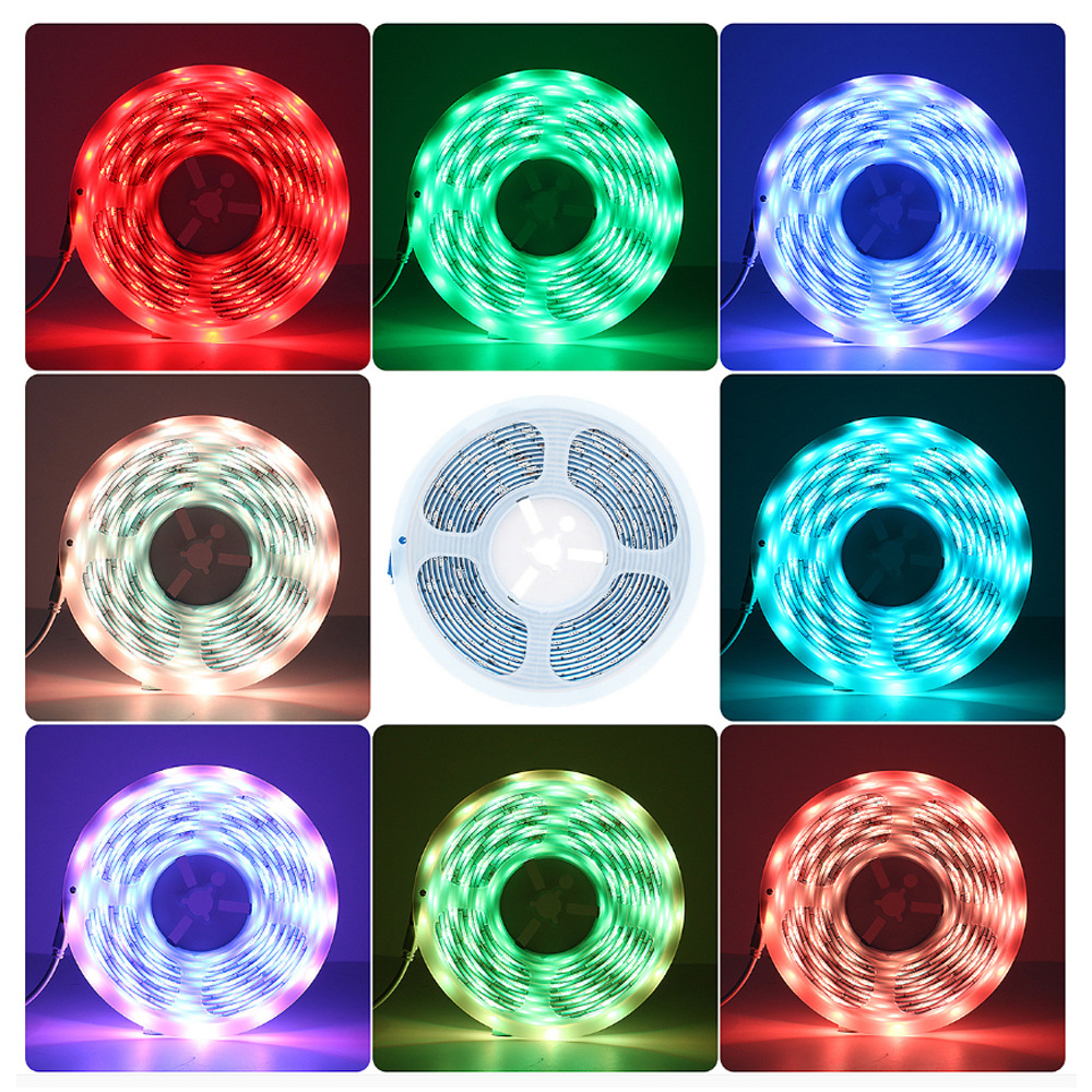 红外40键wifi5050rgb幻彩灯带套装led涂鸦智能流水跑马音乐灯条