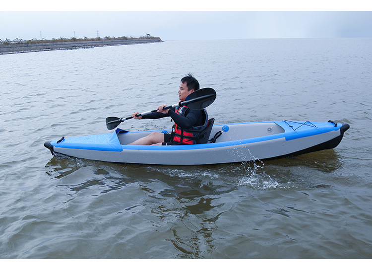 双人充气皮艇比赛独木舟 折叠钓鱼船漂流皮筏艇 kayak入门皮挺船