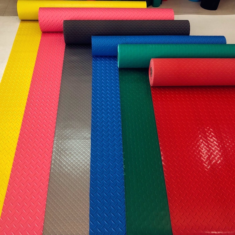 加厚pvc人字纹防滑垫 3m宽加厚牛津防滑防潮地垫工厂车间铺地胶板