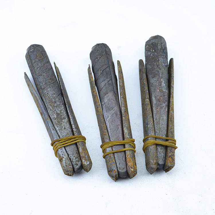 石雕工具开山采石劈石器石工凿打石头凿夹片蟹楔子开石器破石材器