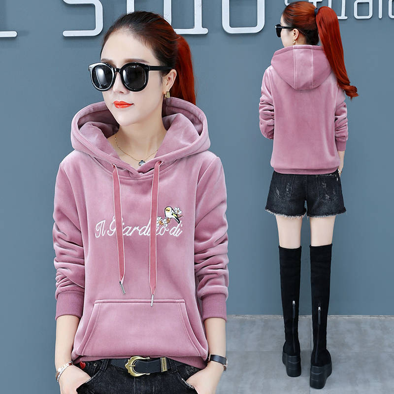 修身外套连帽卫衣