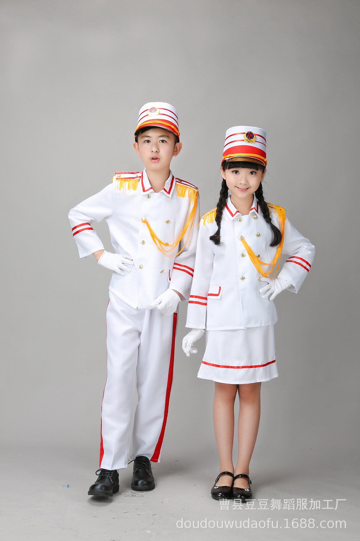 六一鼓号队服装儿童护旗手军鼓乐队三军仪仗队管乐队少先队鼓手服