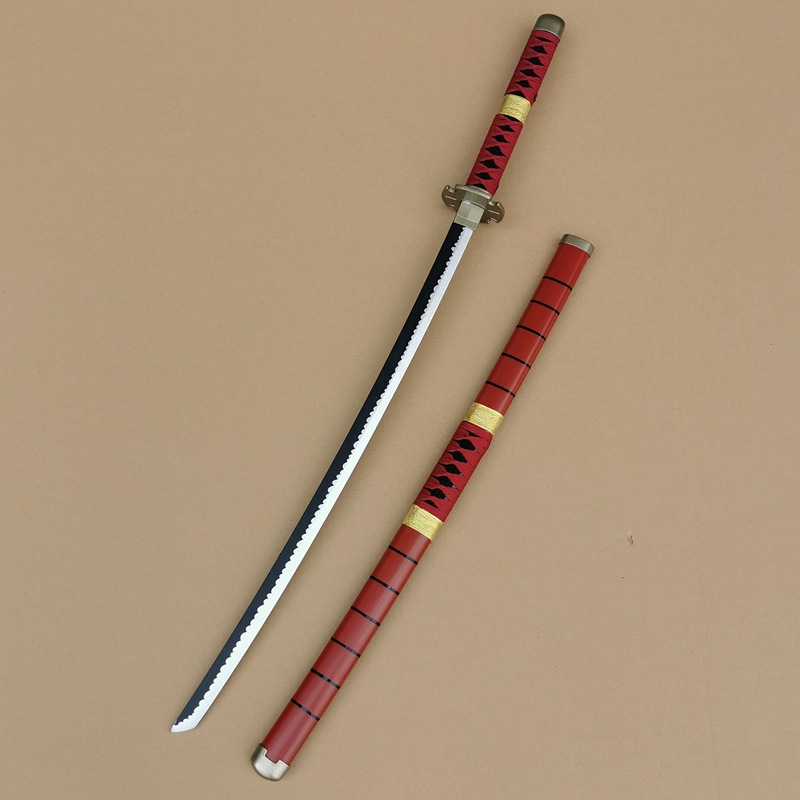 索隆刀三代鬼彻和道一文字黑刀秋水三刀木制未开刃