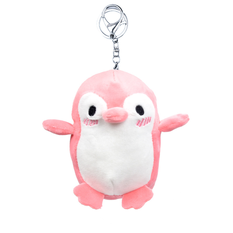 Japanese Positive Energy Penguin Keychain Plush Doll Small Pendant Cute Girl's Schoolbag Bag Charm Grab Machine Doll