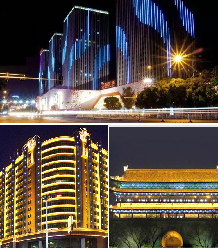 线条灯led户外防水12w轮廓灯酒店楼体工程亮化rgb全七彩条形灯