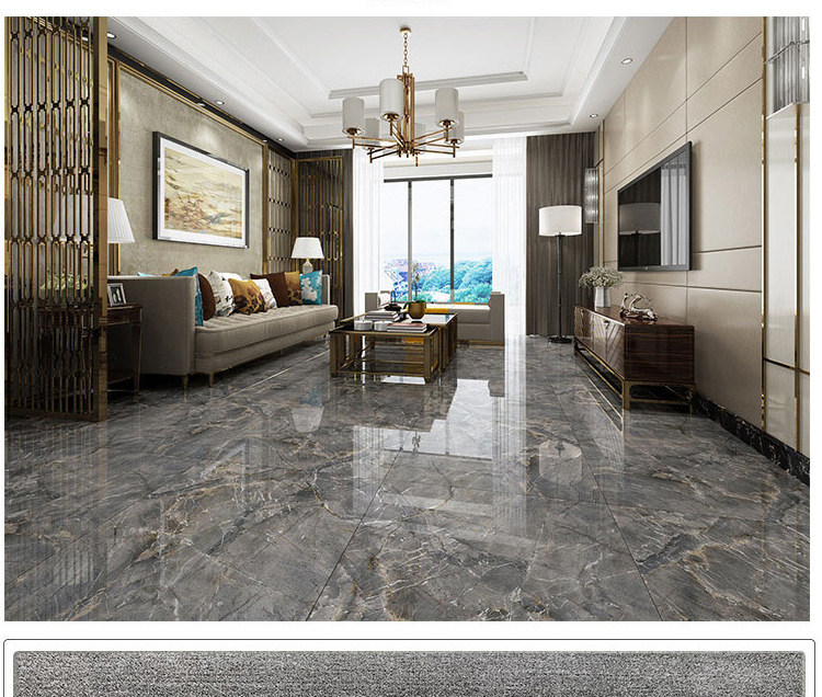 佛山梵西陶瓷通体大理石瓷砖800x800客厅卫生间地砖灰色地板砖
