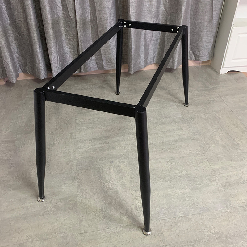 厂家供应 锥管八字餐桌支架 意式岩板 餐厅小户型餐桌 支持定制