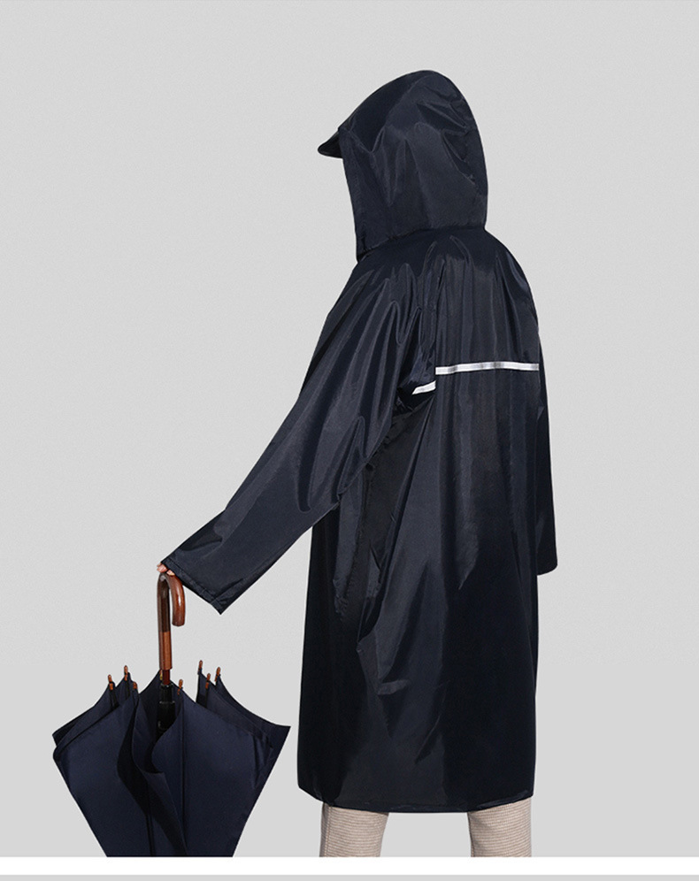 天堂单人连体雨披长款防水风雨衣男女成人防护安全反光条后背