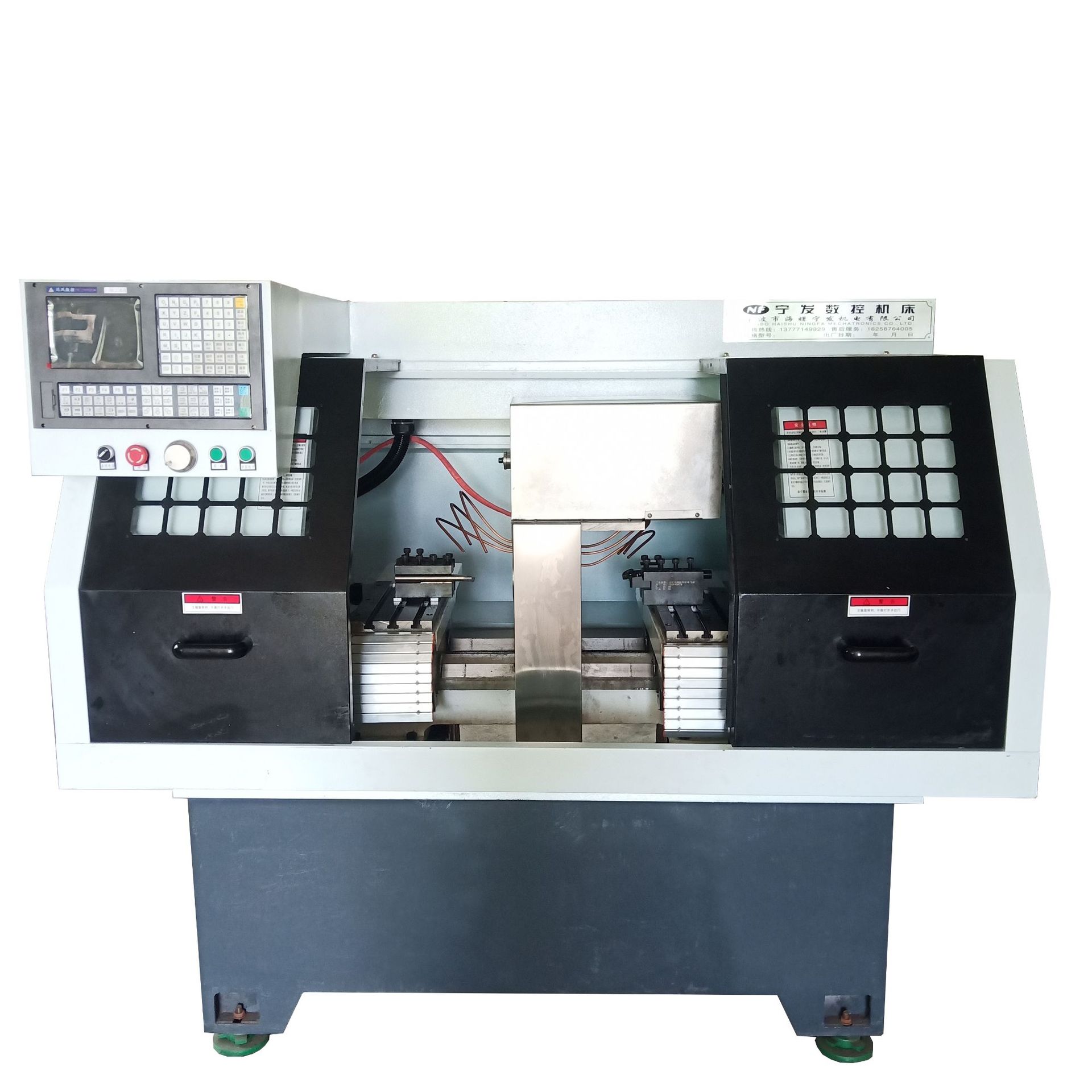 数控双头车数控机床双平头车硬轨数控线轨数控精密小型数控机床