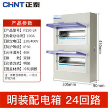 配电箱NX30-24回路明装暗装配电箱厚铁皮强电箱 正泰断路器箱体