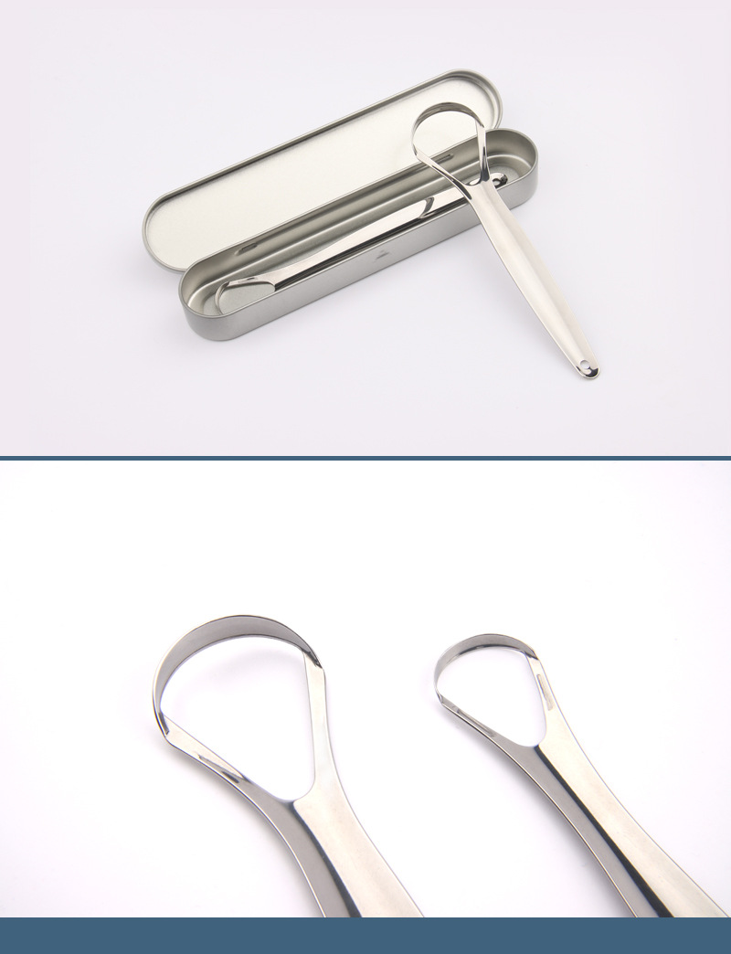 舌苔清洁器 不锈钢刮舌器 舌苔器 口腔护理工具 厂家直销口腔异味