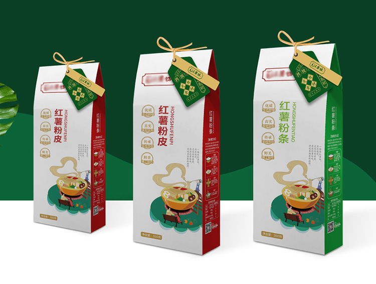 厂家定制粉条包装袋批量印刷食品包装袋设计山药红薯粉条包装袋
