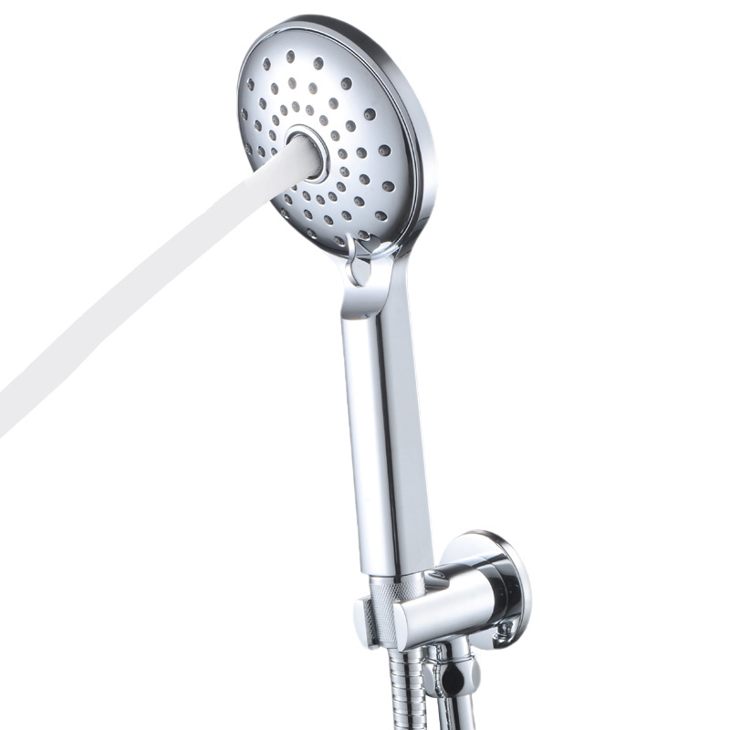 外销德国 亚马逊全铜圆形暗装手持花洒座墙座淋浴手喷固定座套装