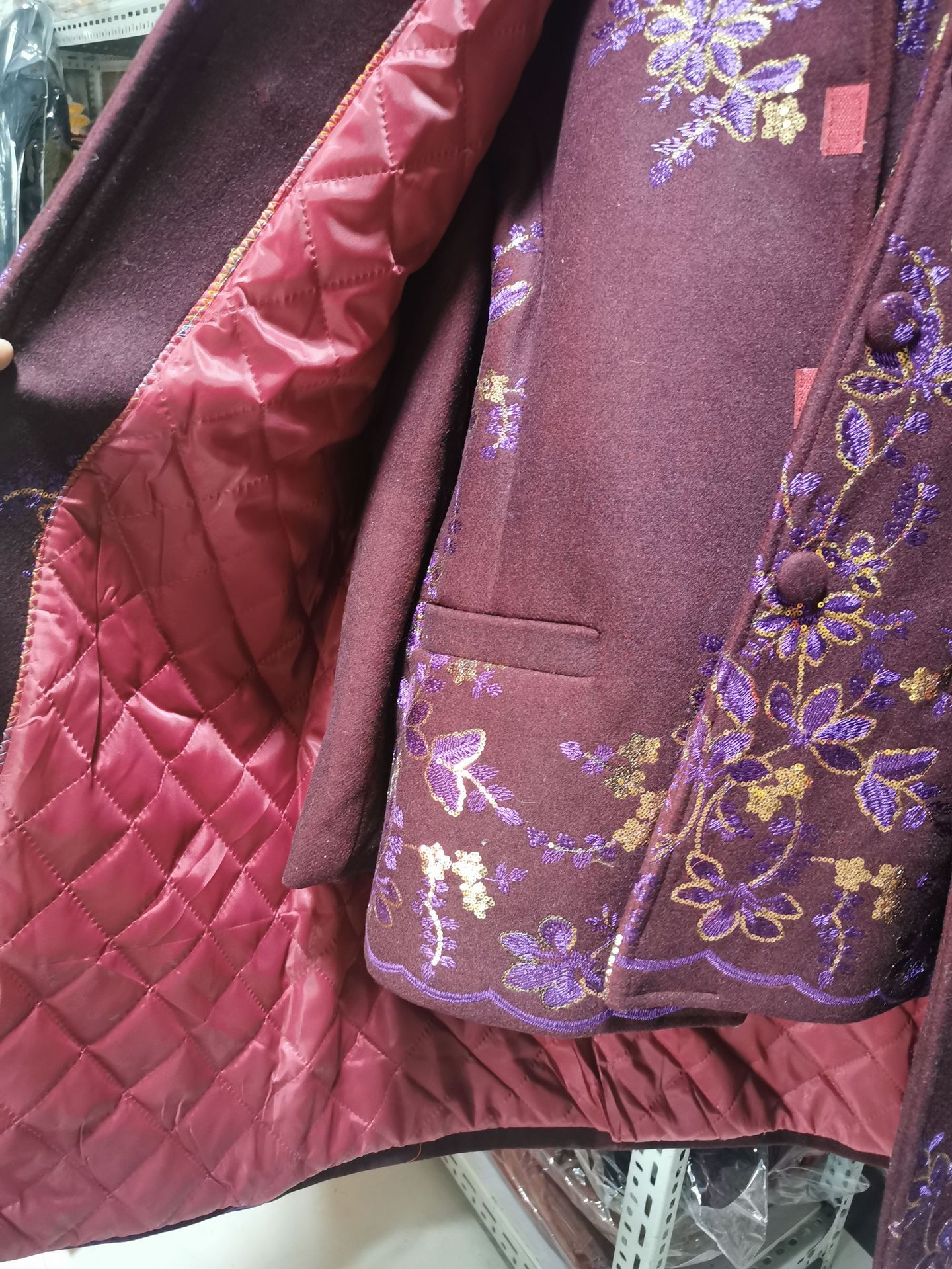 女士寿衣全套加厚三件套送老人冲喜现代寿装长彪纸花殡葬用品大全