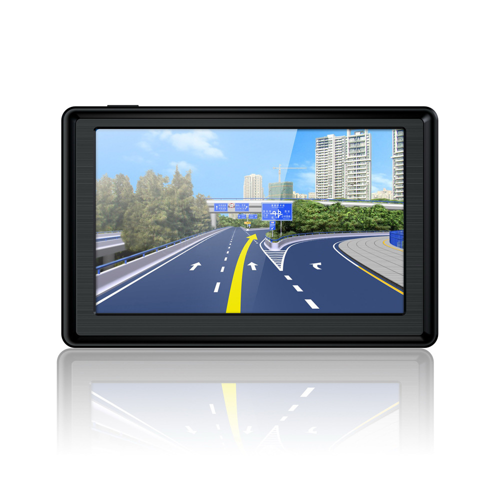 5寸高清汽车车载gps导航仪超薄轻巧可选avin倒车影像蓝牙多国地图