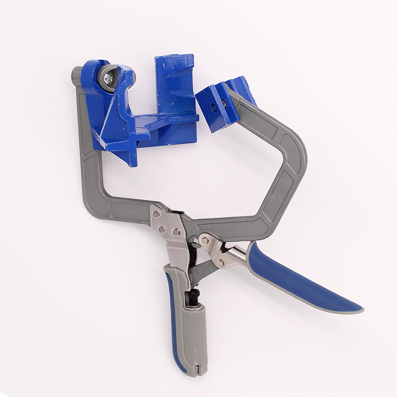 现货热卖90度直角夹木工工具夹家居橱柜直角夹角度固定打孔器
